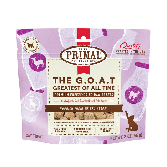 Snacks para Gato Primal: Chicken & goat milk 56gr