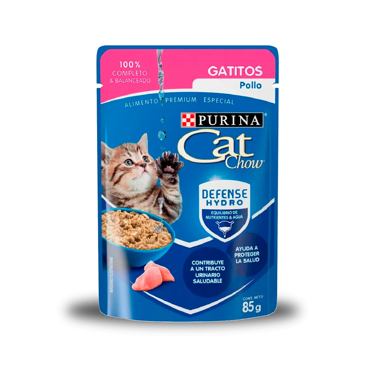 Comida húmeda para gato Purina: Cat Chow, pollo para gatitos 85gr