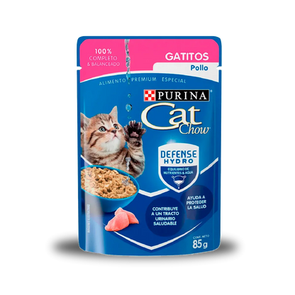 Comida húmeda para gato Purina: Cat Chow, gatitos pollo 85gr