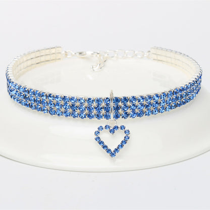 Collar de diamantes de fantasía para mascotas