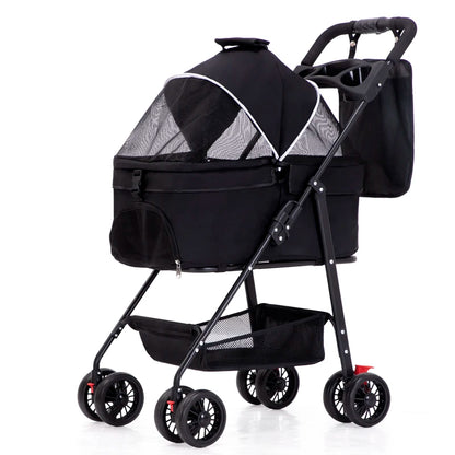 Coche para mascotas con base desmontable (15KG de peso)