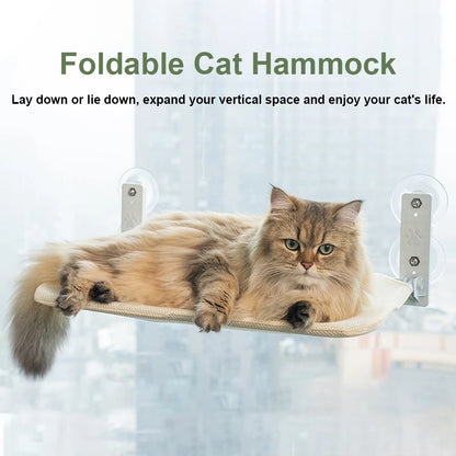 Hamaca de ventana para gatos (dos estilos) hasta 33 libras