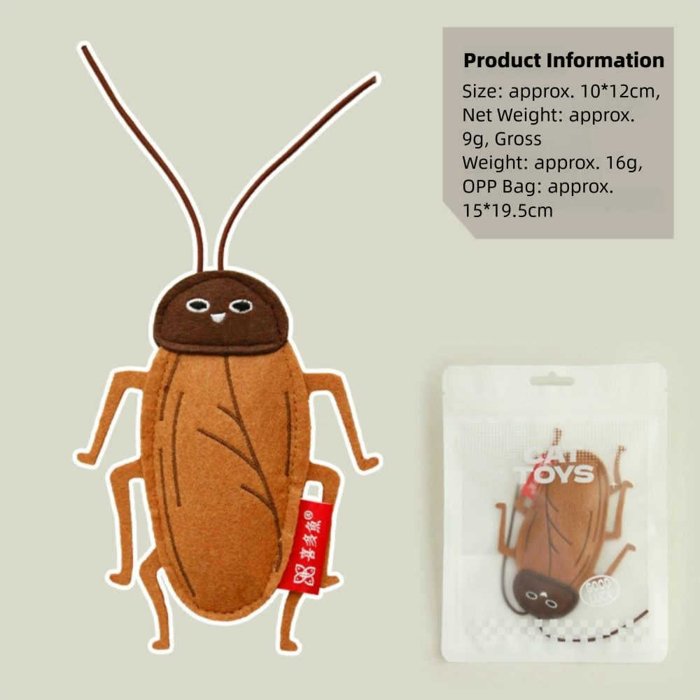 Peluche relleno de catnip con forma de insectos
