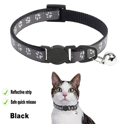 Collar reflectivo con broche de seguridad para gatos
