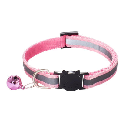 Collar reflectivo con broche de seguridad para gatos