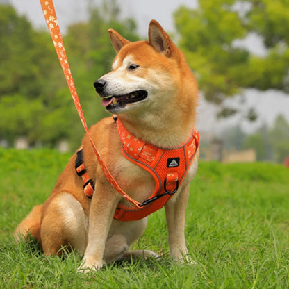 Pechera reflectante para perro grande y mediano con correa