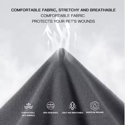 Traje postoperatorio #T06 para gatos gris