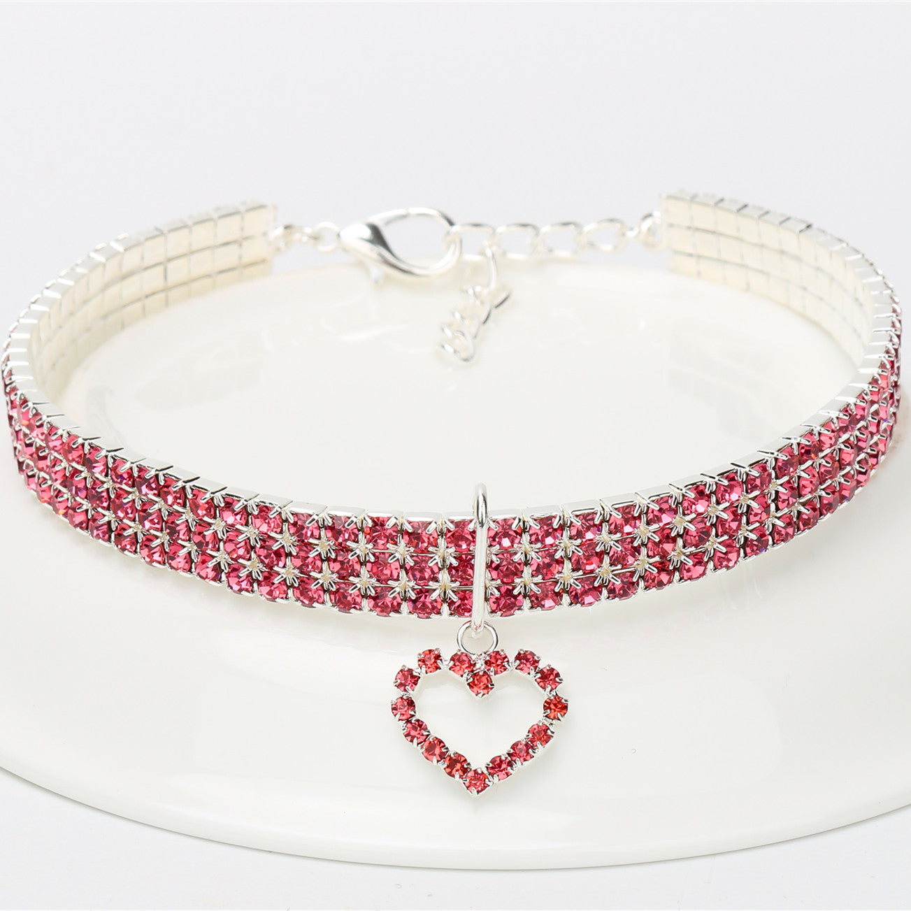 Collar de diamantes de fantasía para mascotas