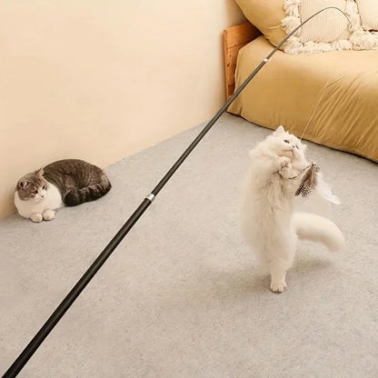 Cañita para gatos retráctil 180cm de largo