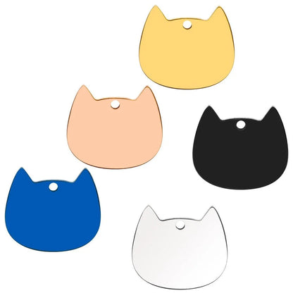 Plaquita de acero para gatos modelo #60