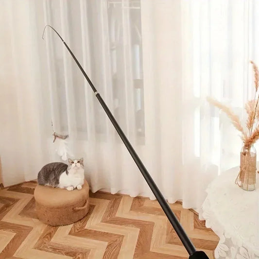 Cañita para gatos retráctil 180cm de largo