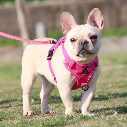 Pechera ajustable para perros pequeños de malla reflectante