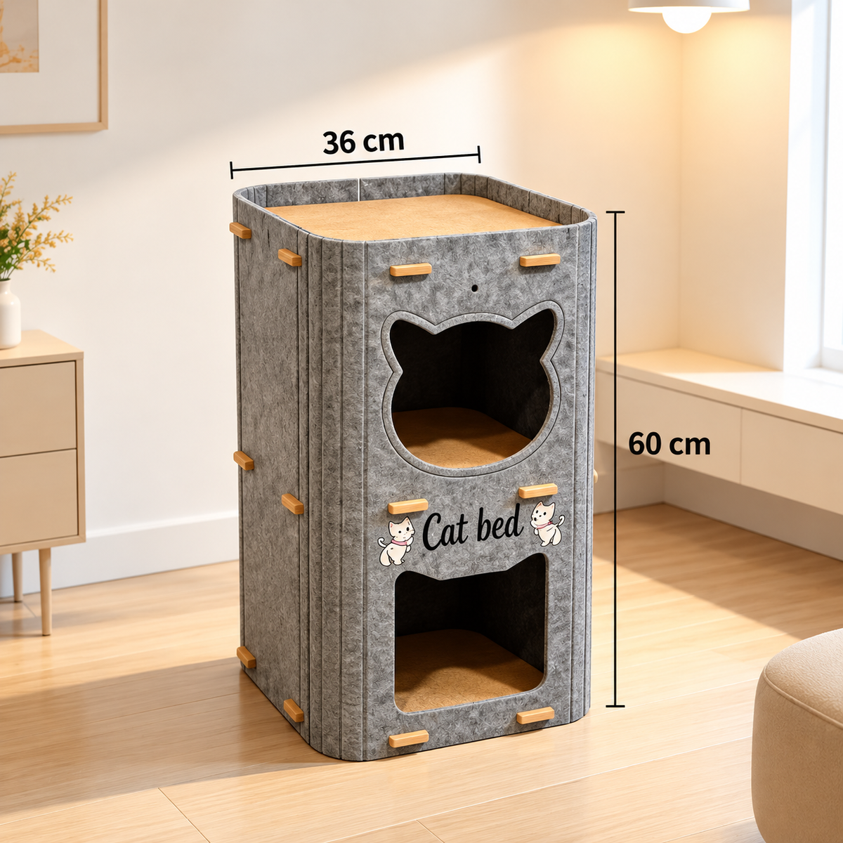Rascador de fieltro RF07 para gatos (Dos tamaños disponibles)