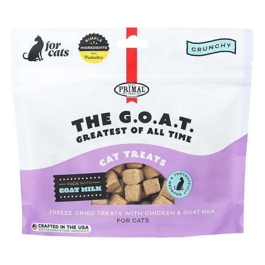 Snacks para Gato Primal: Chicken & goat milk 56gr
