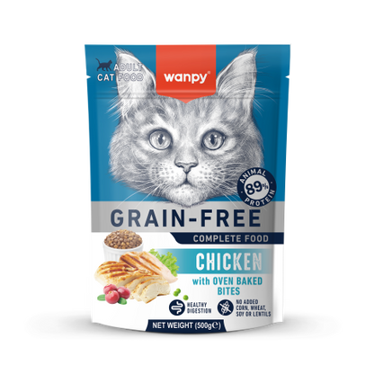 Comida para Gato Wanpy:  Adulto Sabor a Pollo 1.5 KG