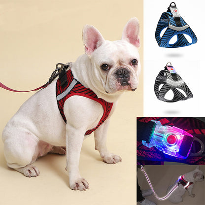 Arnés reflector para mascotas con luz LED