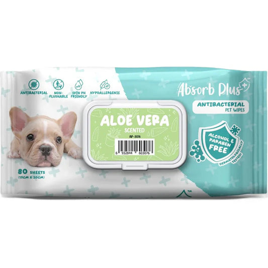 Toallitas húmedas para perros 80 unidades