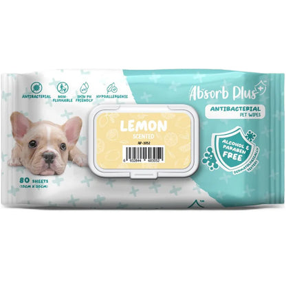 Toallitas húmedas para perros 80 unidades