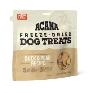 ACANA FREEZE DRIED dog treats DUCK Y PEAR RECIPE