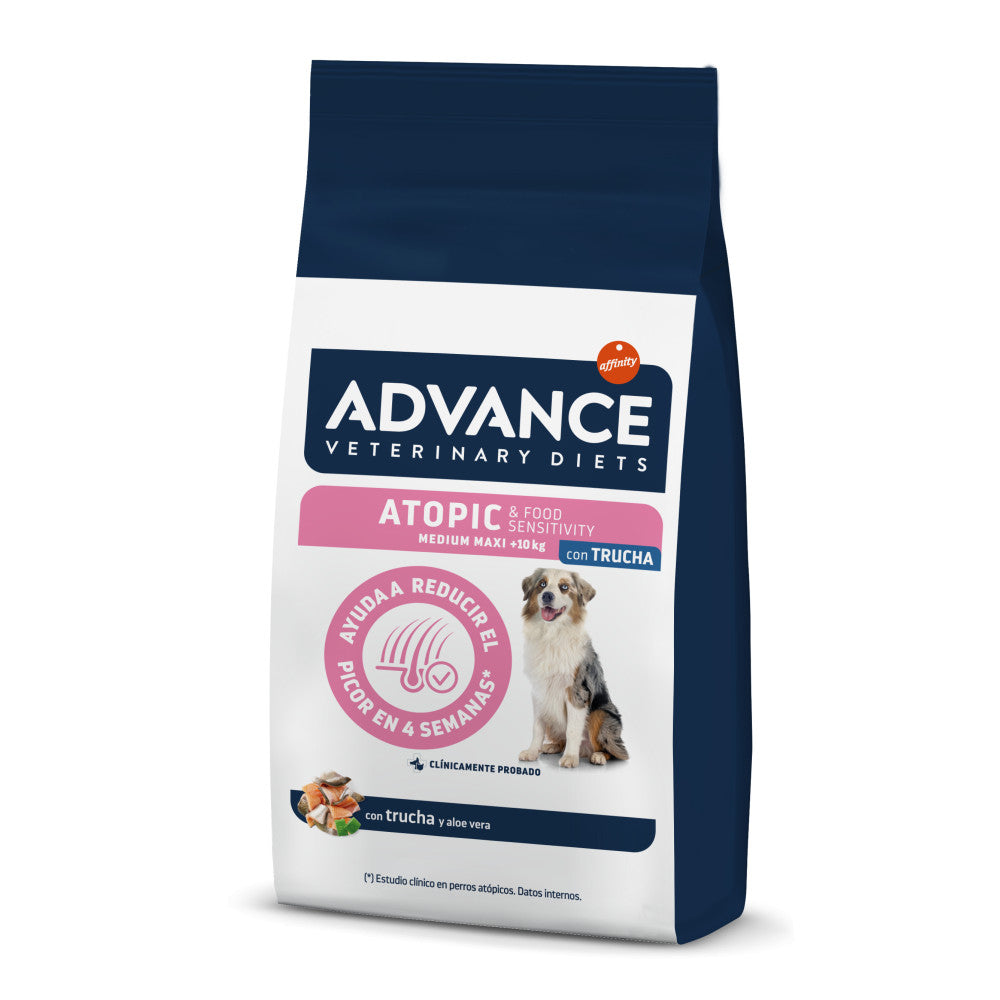 Comida para Perro Advance: Atopic razas medianas 3KG