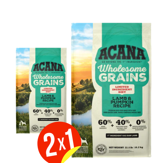 Comida para Perro Acana: Wholesome Grain, Cordero & Calabaza Recipe, 1.8Kg
