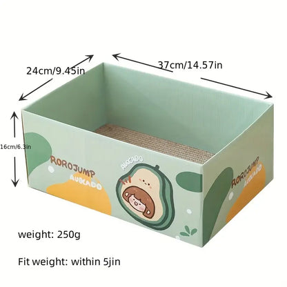 Rascador de cartón estilo caja