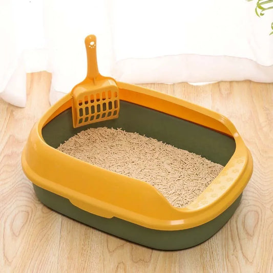Arenero abierto para gatos bebés sencillo 40*29*13.5cm