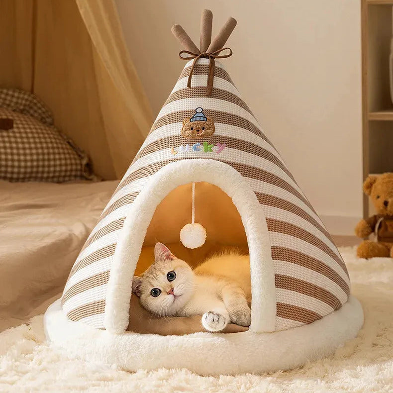 Teepee (Tipi) acolchado para mascotas tamaño L
