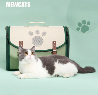 Bolso/mochila transportadora de gatos portátil