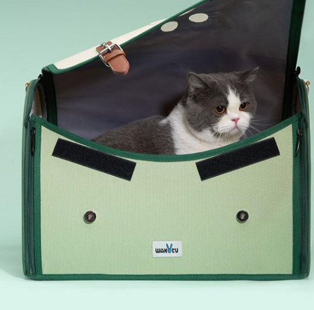 Bolso/mochila transportadora de gatos portátil