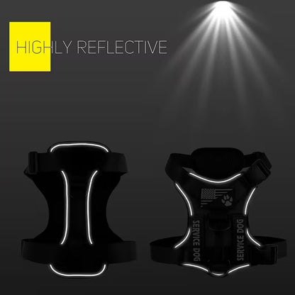 Pechera dog service con correa HAR03