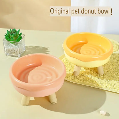 Plato de Plastico estilo dona para gatos