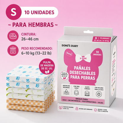 Pañal desechable para hembra Dono’s Diary