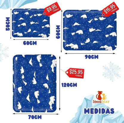 Manta fría diseño de oso polar