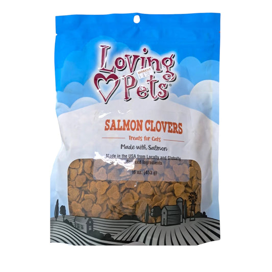 Snack para Gato Loving Pets: Salmón clovers, 16 oz