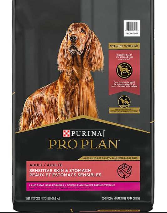 Comida para Perro Purina: Pro Plan, Piel y estómago sensible, Salmón 4lb