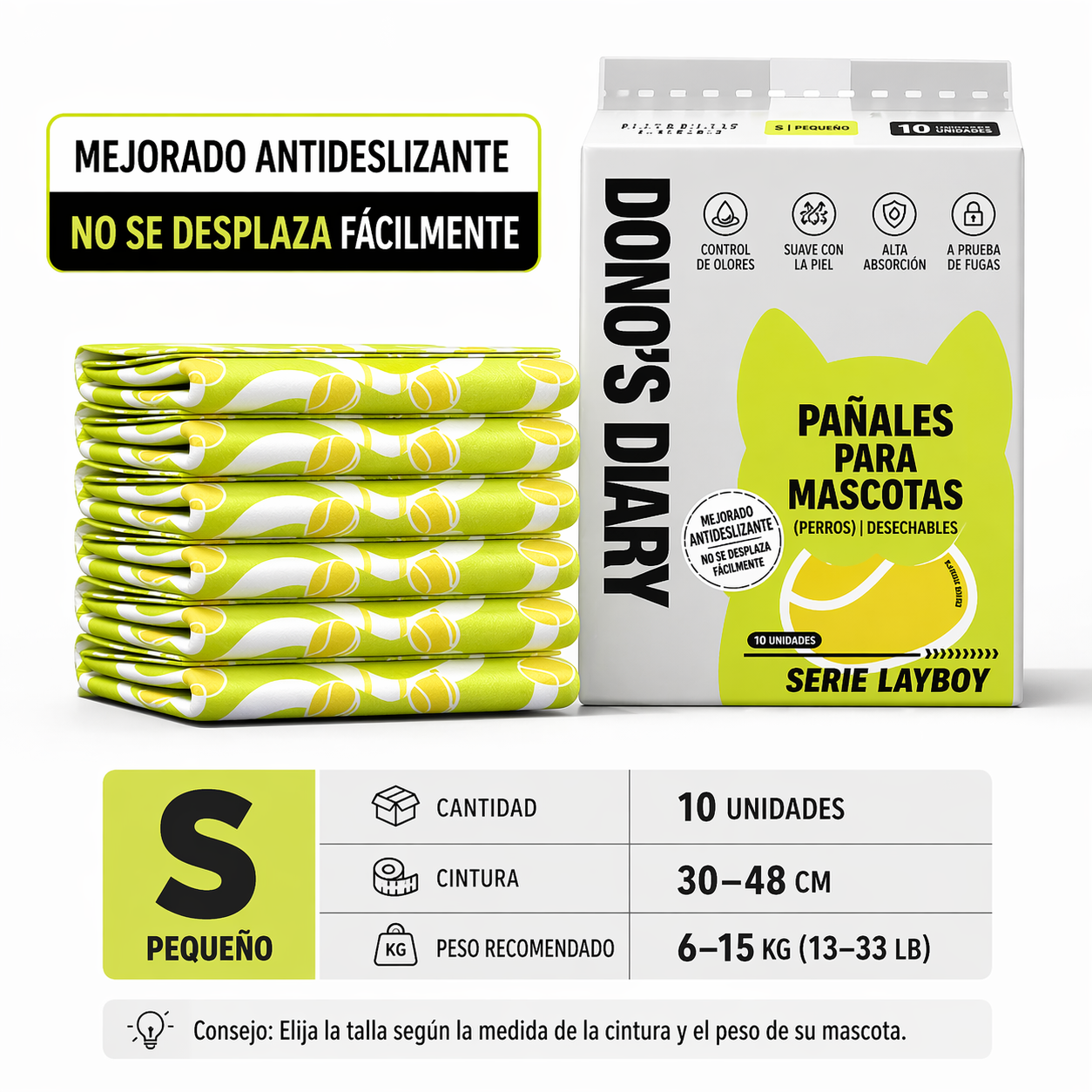 Pañal desechable para macho Dono’s Diary