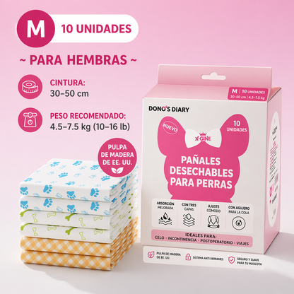 Pañal desechable para hembra Dono’s Diary