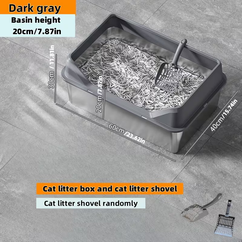 Arenero de acero abierto negro XL 60*40*30cm