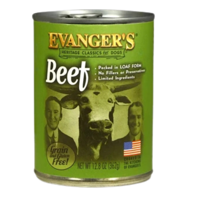 Comida Húmeda para Perro Evangers: Libre de grano, carne de res 362g