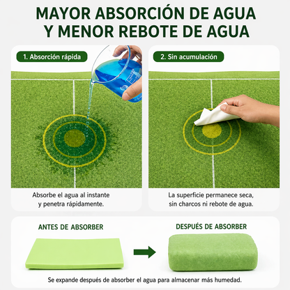 Pads verde para perros modelo chancha de futbol (Dos tamaños)