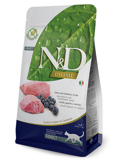 Comida para Gato Farmina: N&D Prime, Adulto, Cordero 1.5KG