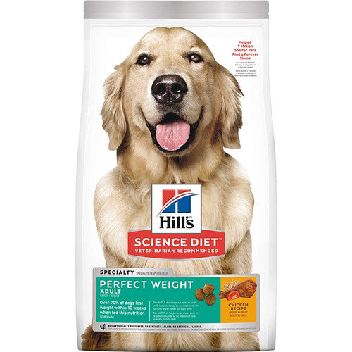 Comida para Perro Hills: Science Diet Adulto, Peso Perfecto, Pollo, 1.81kg