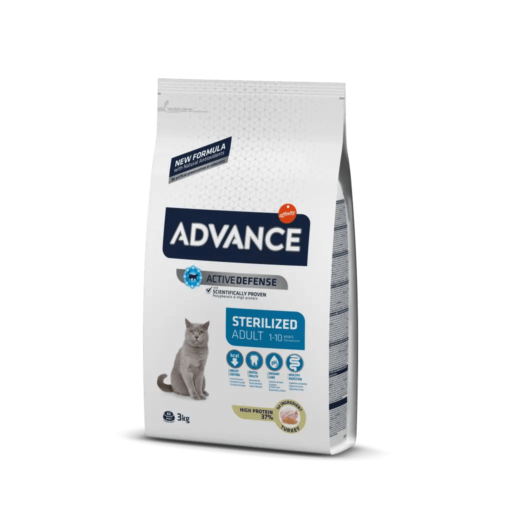 Comida para Gato Advance: Gatos Esterilizado Adulto 1 - 10 Años 1.5 KG