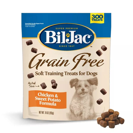 Snacks para Perro Biljac: Soft Training Treats, Grain Free 10oz