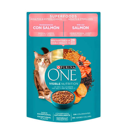 Comida Húmeda para Gato Purina: One, Sobre, Salmón 85gr