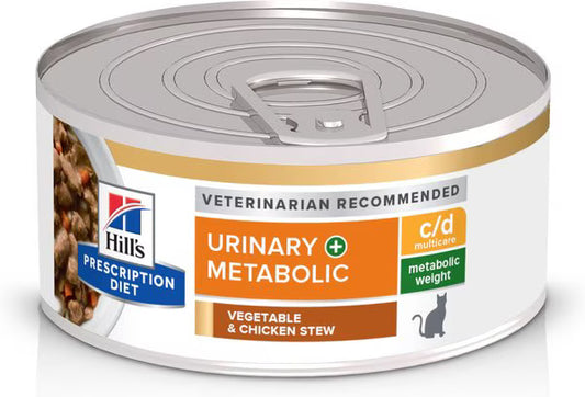 Comida húmeda para gato Hills: Prescription Diet c/d urinary +metabolic 86gr