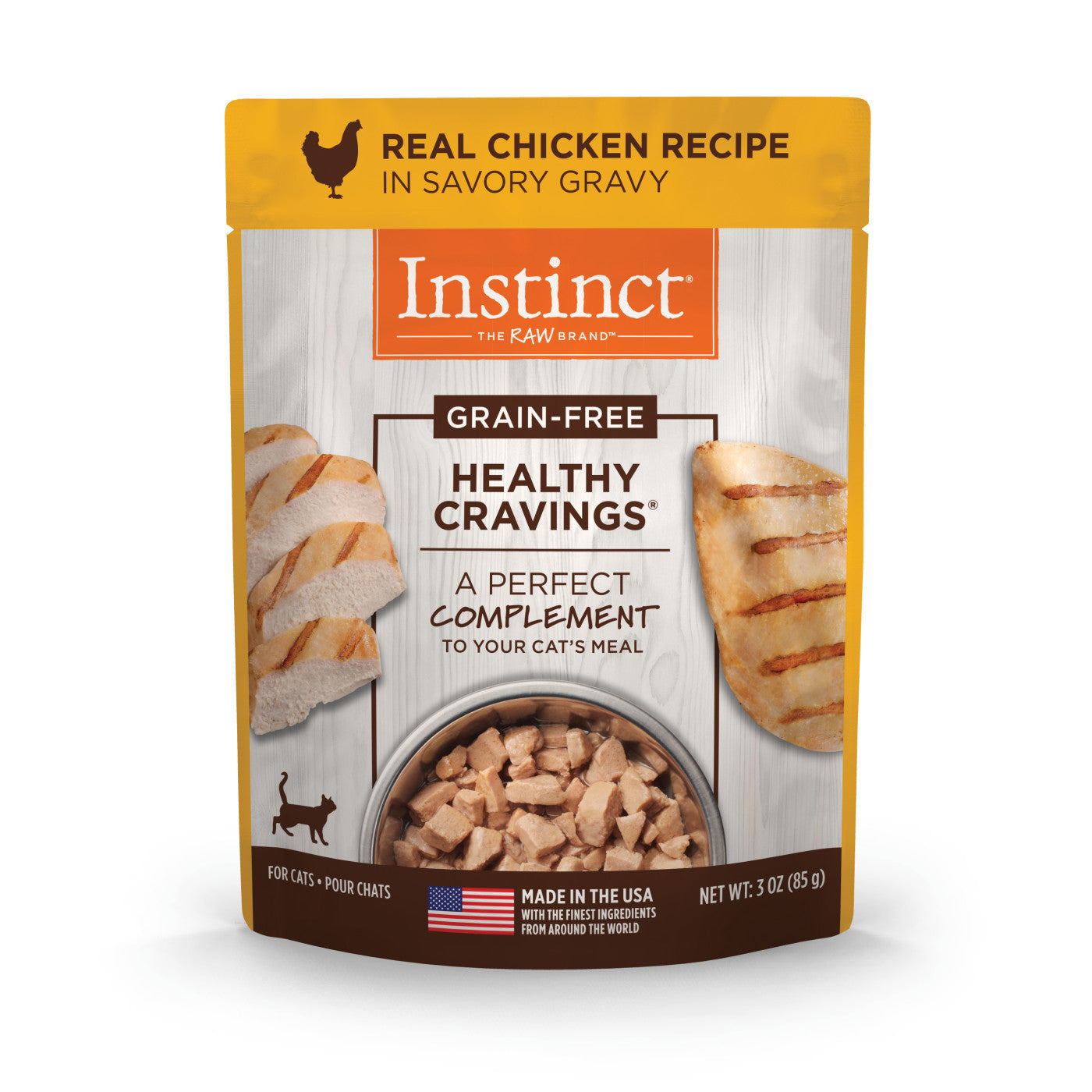 Alimento Húmedo para Gatos Instinct: Healthy Cravings Chicken Recipe 85gr