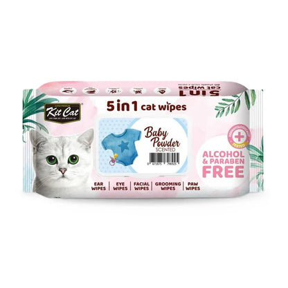 Toallitas húmedas para gato 5 en 1