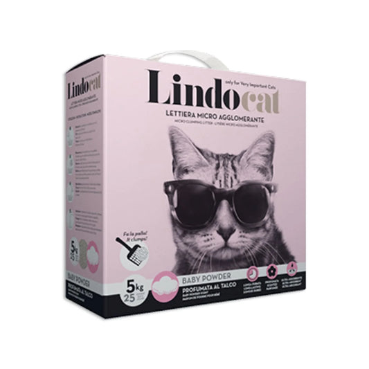 Arena para gatos Lindo Cat aglomerante aroma de bebé 5KG